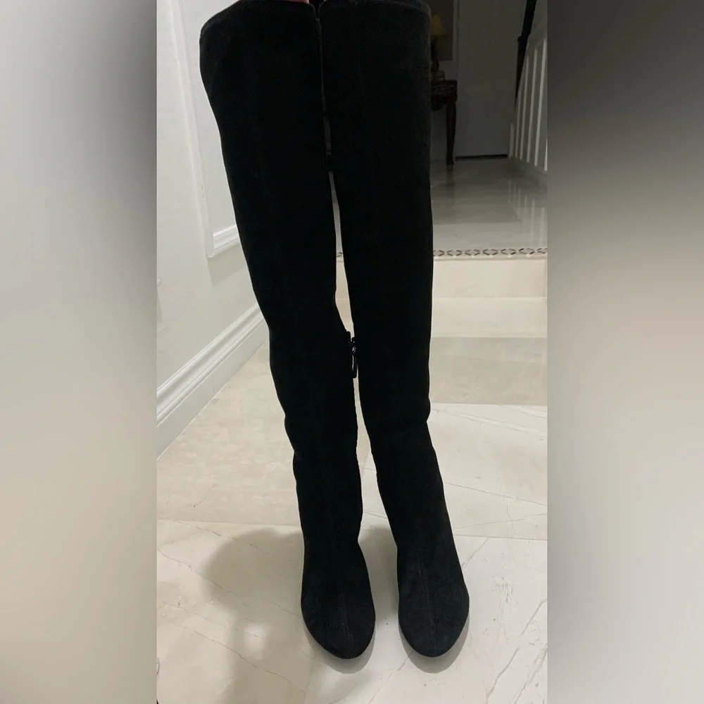 Tory Burch Suede 80mm Above-knee Boots Size 9.5 M